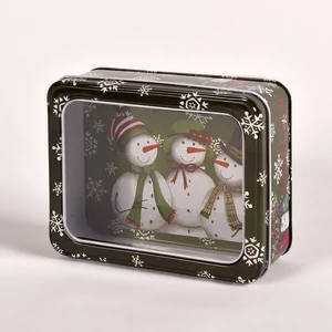 Három hóember- fém karácsonyi doboz