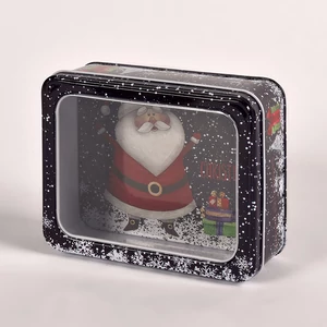 Télapós karácsonyi fémdoboz