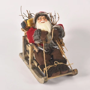 Szánkós Mikulás - bordó ruhában