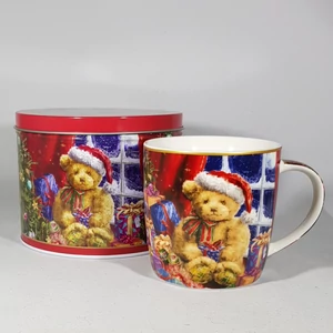 Christmas Time - Macis porcelán bögre