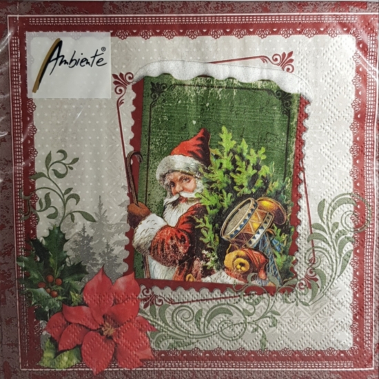 Santa stamp - Papírszalvéta
