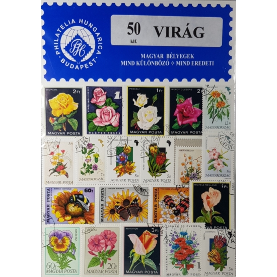 50 Virág bélyeg